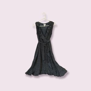 Motherhood Maternity medium dress. Blue with white polkadots.